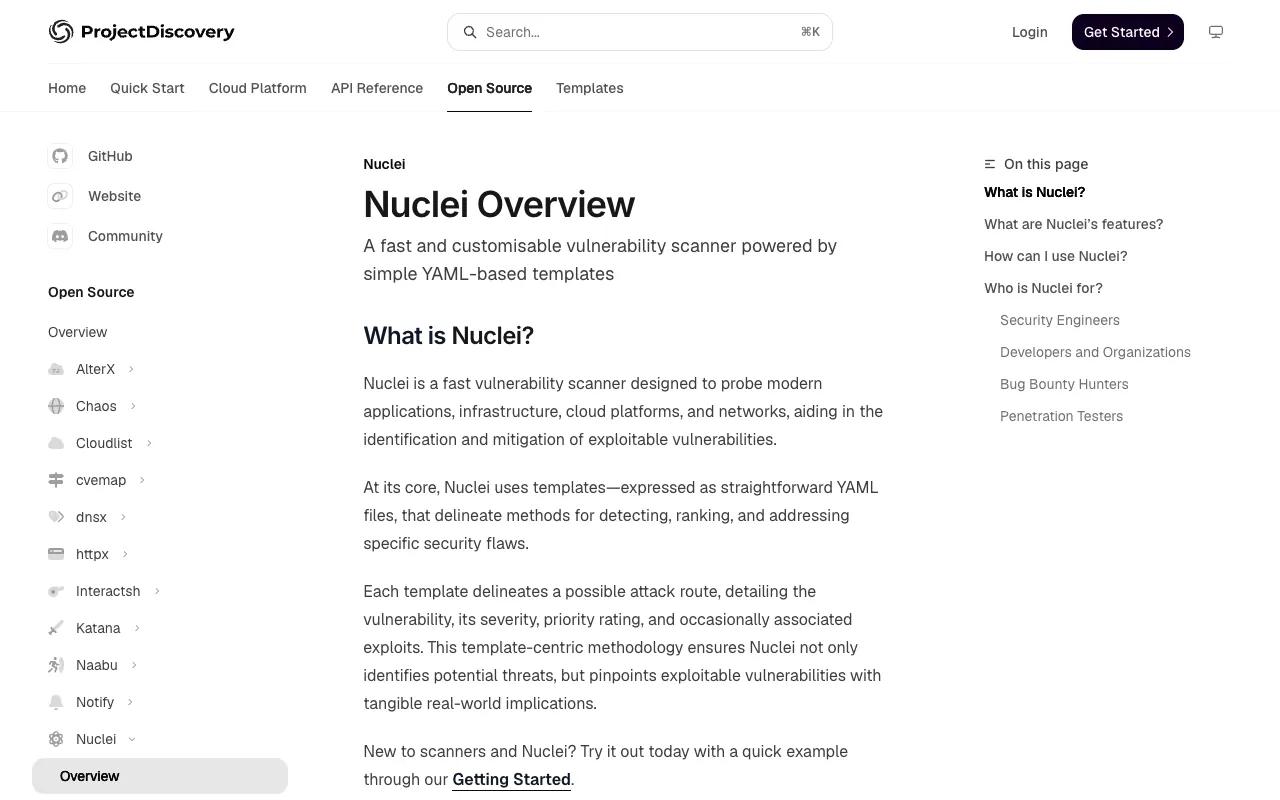 Page de l’offre sur le site de Nuclei
