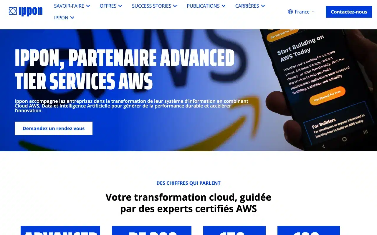 Page de l’offre sur le site d’Ippon Technologies