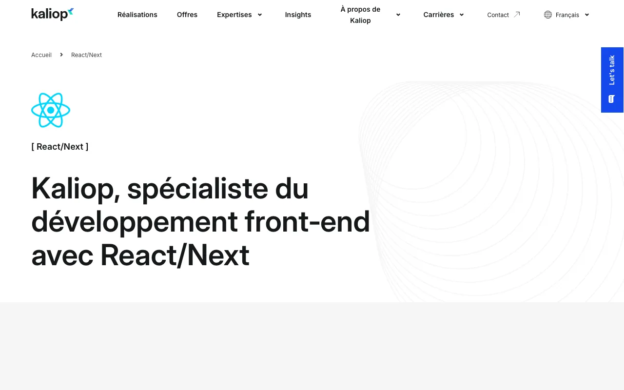 Page de l’offre sur le site de Kaliop