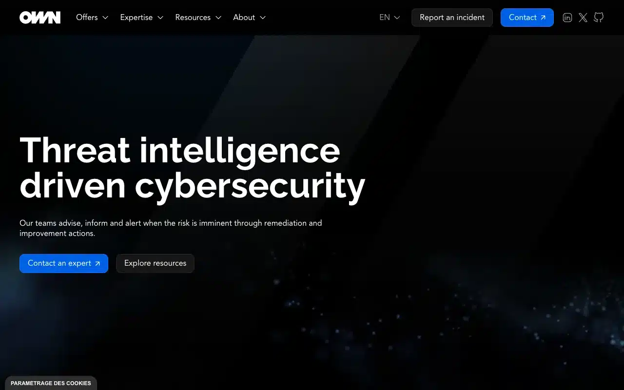Page de l’offre sur le site d’OWN