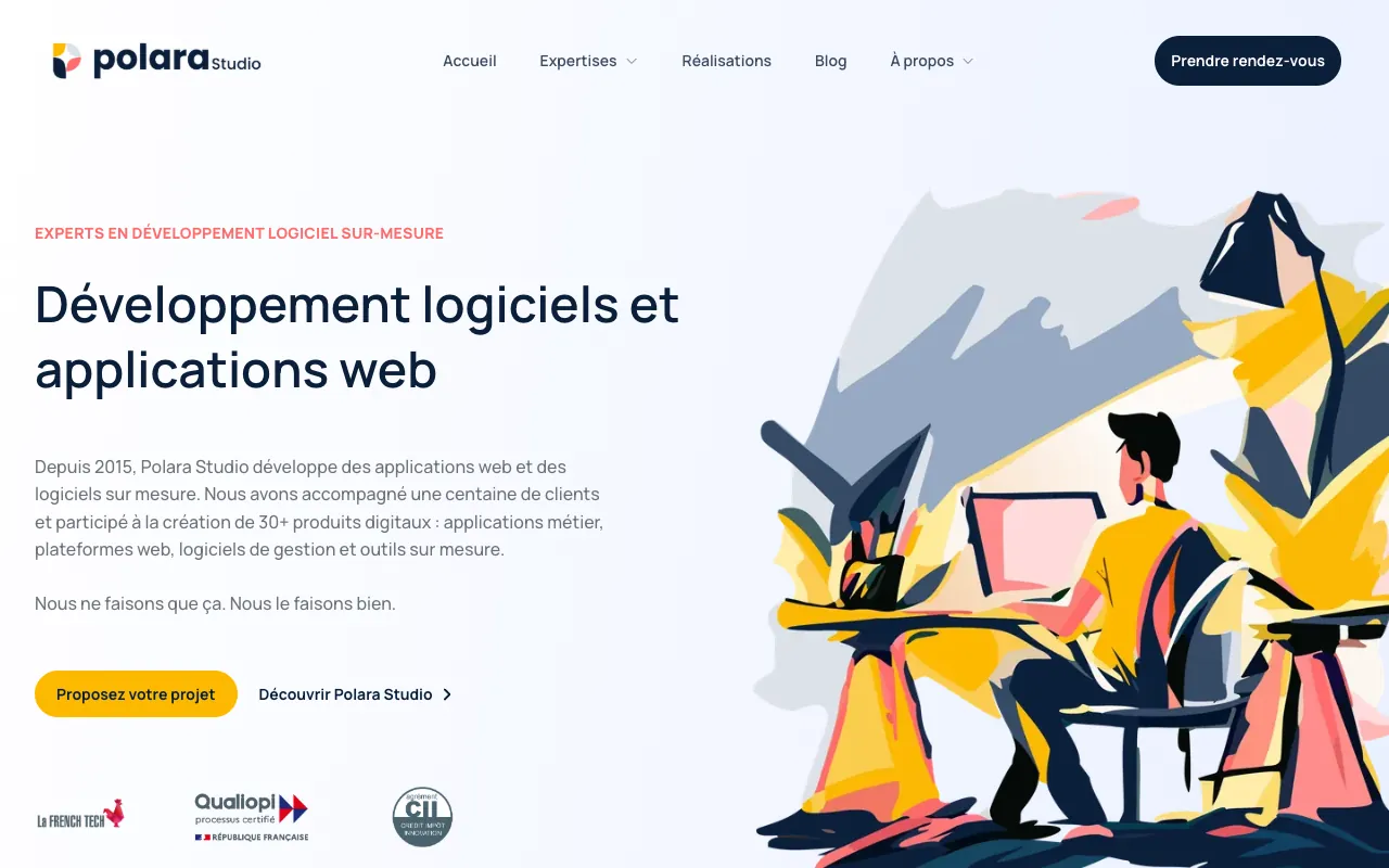 Page de l’offre sur le site de Polara Studio