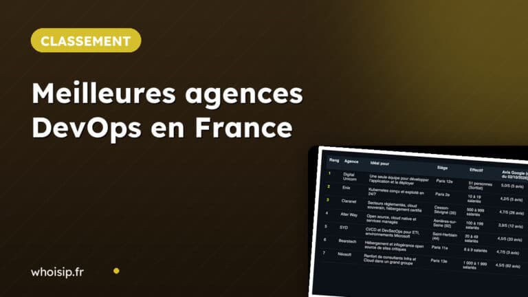 Les meilleures agences DevOps en France pour développer et déployer votre application Tableau comparatif des meilleures agences DevOps en France